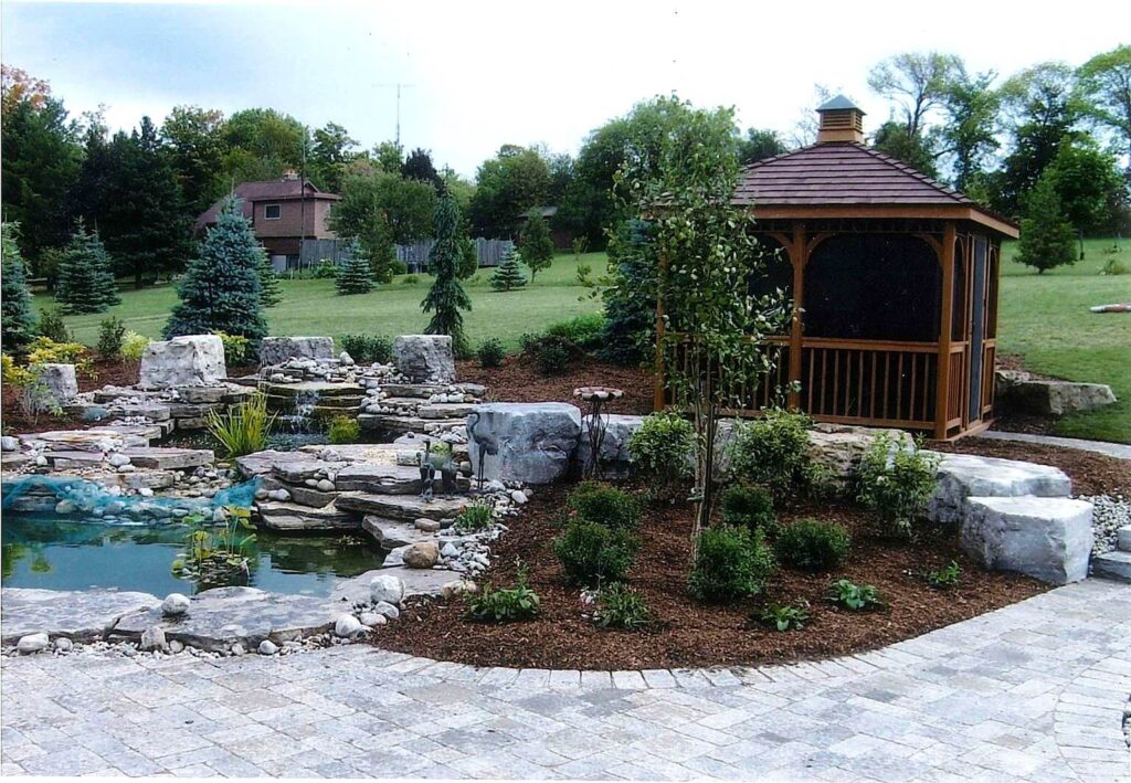Evan's Residence gazebo in the garden.