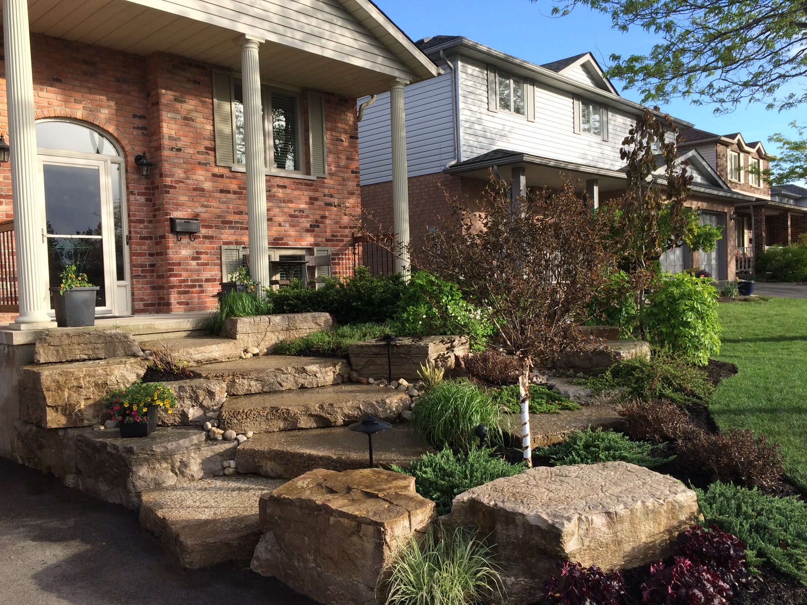Natural stone steps Guelph, ON