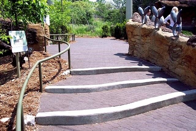 Toronto Zoo finished stairs